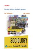 Test Bank - Sociology&colon; A Down-To-Earth Approach&comma; 14th edition by Jim M&period; Henslin&comma; All Chapters 1-15