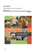 TEST BANK&lowbar;&lowbar;Fundamentals of Selling&colon; Customers for Life through Service 13th Edition by Charles M&period; Futrell &comma; ISBN&colon; 9780077861018 &vert;All Chapters Included&vert; Guide A&plus;