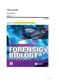 TEST BANK&lowbar;&lowbar;Forensic Biology 3rd Edition by Richard Li &comma; ISBN&colon; 9781032913414 &vert;All Chapters Included&vert; Guide A&plus;
