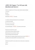 APHY 102 Chapter 17 to 18 Exam with Questions and Answers