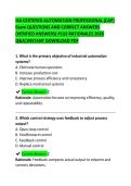 ISA Certified Automation Professional &lpar;CAP&rpar; Exam Questions & Answers