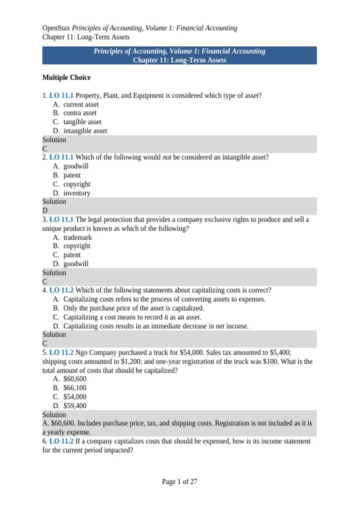OSX Financial Accounting ISM Chapter 11 Advanced Study Guide 2025/2026 ...