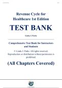 Complete Test Bank - Revenue Cycle for Healthcare&comma; 1st Edition &ndash; Linda J&period; Parks &ndash; ISBN 9780357625514 &lpar;All Chapters Covered 1&ndash;12&rpar;