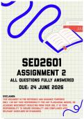 SED2601 Assignment 2 Memo &vert; Due 24 June 2026