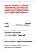 USCG AUXAIR EXAM A EXAM WITH CORRECT ACTUAL QUESTIONS AND CORRECTLY WELL DEFINED ANSWERS LATEST ALREADY GRADED A&plus; 2026