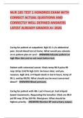 NUR 185 TEST 1 HONDROS EXAM WITH CORRECT ACTUAL QUESTIONS AND CORRECTLY WELL DEFINED ANSWERS LATEST ALREADY GRADED A&plus; 2026