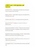 APRP Exam 1 with Questions and Answers