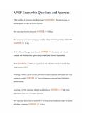 APRP Exam with Questions and Answers