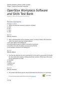 Complete Package Workplace Software and Skills Test Bank with Solution 2025&sol;2026