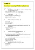Test Bank For Evolutionary Psychology 6th Edition By David M&period; Buss