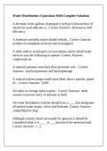Water Distribution 4 Questions With Complete Solutions