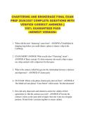 CHARTERING AND BROKERAGE FINAL EXAM  PREP 2026&sol;2027 COMPLETE QUESTIONS WITH  VERIFIED CORRECT ANSWERS &vert;&vert;  100&percnt; GUARANTEED PASS  <NEWEST VERSION> 