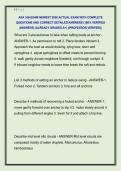 ASA 106 EXAM NEWEST 2026 ACTUAL EXAM WITH COMPLETE  QUESTIONS AND CORRECT DETAILED ANSWERS &lpar;100&percnt; VERIFIED  ANSWERS&rpar; &vert;ALREADY GRADED A&plus;&vert; &vert;&vert;PROFESSOR VERIFIED&vert;&vert; 
