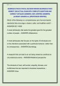 BUSINESS ETHICS ETHICAL DECISION MAKING BUSINESS ETHICS  NEWEST 2026 ACTUAL EXAM WITH COMPLETE QUESTIONS AND  CORRECT DETAILED ANSWERS &lpar;100&percnt; VERIFIED ANSWERS&rpar;  &vert;ALREADY GRADED A&plus;&vert; &vert;&vert;PROFESSOR VERIFIED&vert;&vert;