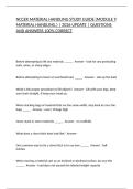 NCCER MATERIAL HANDLING STUDY GUIDE &lpar;MODULE 9 MATERIAL HANDLING&period;&rpar; &vert; 2026 UPDATE &vert; QUESTIONS AND ANSWERS 100&percnt; CORRECT