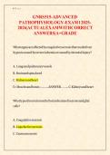 GNRS 515 Advanced Pathophysiology Exam 1 Test Bank Verified Questions Answers 2025&sol; 2026&vert;&vert;Complete A&plus; guide&period;