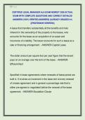 CERTIFIED LEGAL MANAGER ALA EXAM NEWEST 2026 ACTUAL  EXAM WITH COMPLETE QUESTIONS AND CORRECT DETAILED  ANSWERS &lpar;100&percnt; VERIFIED ANSWERS&rpar; &vert;ALREADY GRADED A&plus;&vert;  &vert;&vert;PROFESSOR VERIFIED&vert;&vert;