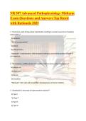 NR 507 Advanced Pathophysiology Midterm Exam Questions and Answers Top Rated with Rationale 2025