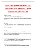 AWWA cross connection 1 to 5  Questions and Answers Latest  2025&sol;2026 GRADED A&plus;