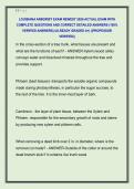 LOUISIANA ARBORIST EXAM NEWEST 2026 ACTUAL EXAM WITH  COMPLETE QUESTIONS AND CORRECT DETAILED ANSWERS &lpar;100&percnt;  VERIFIED ANSWERS&rpar; &vert;ALREADY GRADED A&plus;&vert; &vert;&vert;PROFESSOR  VERIFIED&vert;&vert;