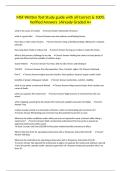 MSF Written Test Study guide with all Correct & 100&percnt; Verified Answers &vert;Already Graded A&plus;