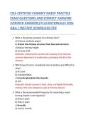 CSIA CERTIFIED CHIMNEY SWEEP PRACTICE  EXAM QUESTIONS AND CORRECT ANSWERS  &lpar;VERIFIED ANSWERS&rpar; PLUS RATIONALES 2026  Q&A &vert; INSTANT DOWNLOAD PDF