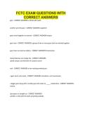 FCTC EXAM QUESTIONS WITH CORRECT ANSWERS&period;