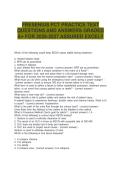 FRESENIUS PCT PRACTICE TEST QUESTIONS AND ANSWERS GRADED A&plus; FOR 2026-2027 ASSURED &period;pdf