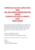CAHIMS Certification Exam Review 2025 &ndash; Practice Questions & Verified Answers