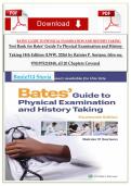 Test Bank for Bates&rsquo; Guide To Physical Examination and History Taking 14th Edition &lpar;LWW&comma; 2026&rpar; by Rainier P&period; Soriano&comma; Isbn no&semi; 9781975218348&comma; all 20 Chapters Covered