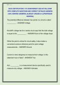 SACA CERTIFICATION C-101 EXAM NEWEST 2026 ACTUAL EXAM  WITH COMPLETE QUESTIONS AND CORRECT DETAILED ANSWERS  &lpar;100&percnt; VERIFIED ANSWERS&rpar; &vert;ALREADY GRADED A&plus;&vert; &vert;&vert;PROFESSOR  VERIFIED&vert;&vert; 