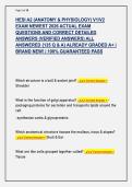 HESI A2 &lpar;ANATOMY & PHYSIOLOGY&rpar; V1&sol;V2  EXAM NEWEST 2026 ACTUAL EXAM  QUESTIONS AND CORRECT DETAILED  ANSWERS &lpar;VERIFIED ANSWERS&rpar; ALL  ANSWERED &lbrace;135 Q & A&rcub; ALREADY GRADED A&plus; &vert;  BRAND NEW&excl; &vert; 100&percnt; GUARANTEED PASS