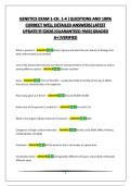 GENETICS EXAM 1-CH&period; 1-4 &vert;QUESTIONS AND 100&percnt; CORRECT WELL DETAILED ANSWERS&vert;LATEST UPDATE&excl;&excl;&excl;&excl;&excl;2026&vert;GUARANTEED PASS&vert;GRADED A&plus;&vert;VERIFIED