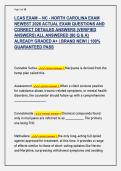 LCAS EXAM &ndash; NC - NORTH CAROLINA EXAM  NEWEST 2026 ACTUAL EXAM QUESTIONS AND  CORRECT DETAILED ANSWERS &lpar;VERIFIED  ANSWERS&rpar; ALL ANSWERED &lbrace;80 Q & A&rcub;  ALREADY GRADED A&plus; &vert; BRAND NEW&excl; &vert; 100&percnt;  GUARANTEED PASS 