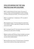 PHTLS 10TH EDITION POST TEST 2026 PRACTICE EXAM WITH SOLUTIONS