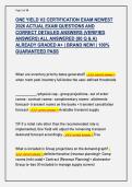 ONE YIELD V2 CERTIFICATION EXAM NEWEST  2026 ACTUAL EXAM QUESTIONS AND  CORRECT DETAILED ANSWERS &lpar;VERIFIED  ANSWERS&rpar; ALL ANSWERED &lbrace;80 Q & A&rcub;  ALREADY GRADED A&plus; &vert; BRAND NEW&excl; &vert; 100&percnt;  GUARANTEED PASS