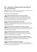 SQE 1 - Legal System of England and Wales&colon; Study Guide with 100&plus; Answered Questions