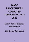 CT Image Procedures II 2026 &vert; Computed Tomography Exam Prep
