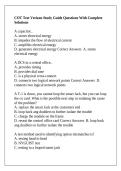 COT Test Verizon Study Guide Questions With Complete Solutions