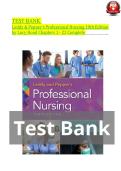 Test Bank for Leddy & Pepper&rsquo;s Professional Nursing &lpar;10th Edition&rpar; by Lucy Hood &ndash; Chapters 1&ndash;22 Complete Exam Preparation Material