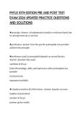 PHTLS 10TH EDITION PRE AND POST TEST EXAM 2026 UPDATED PRACTICE QUESTIONS AND SOLUTIONS