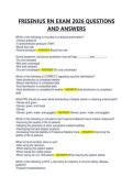 FRESENIUS RN EXAM 2026 QUESTIONS AND ANSWERS