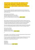 PNR 408 FINAL EXAM QUESTIONS AND ANSWERS LATEST DOWNLOADED 2025&sol;2026 A COMPLETE SOLUTION ALL ANSWERS GET IT 100&percnt; CORRECT VERIFIED BEST GRADED A&plus; FOR SUCCESS