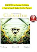 Test bank for Calculus 9th Edition by Dale Varberg&vert;ISBN&semi;9780131429246&vert;Guide A&plus;