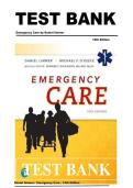 TEST BANK Emergency Care by Daniel limmer 14th Edition