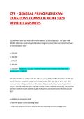 CFP - GENERAL PRINCIPLES EXAM QUESTIONS COMPLETE WITH 100&percnt; VERIFIED ANSWERS 2026