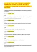 PNR 408 TEST 2 EXAM QUESTIONS AND ANSWERS LATEST DOWNLOADED 2025&sol;2026 A COMPLETE SOLUTION ALL ANSWERS GET IT 100&percnt; CORRECT DETAILED BEST GRADED A&plus; FOR SUCCESS