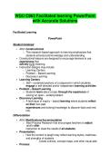 WGU C963 Facilitated learning PowerPoint with Accurate Solutions 2026