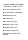 PICAT ASVAB TEST VERIFICATION 2026 FULL PREPARATION WITH CORRECT ANSWERS