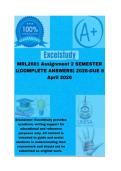  MRL2601 Assignment 2 SEMESTER 1&lpar;COMPLETE ANSWERS&rpar; 2026-DUE 8 April 2026&semi;100&percnt; trusted &comma;comprehensive and complete reliable solution with clear explanation